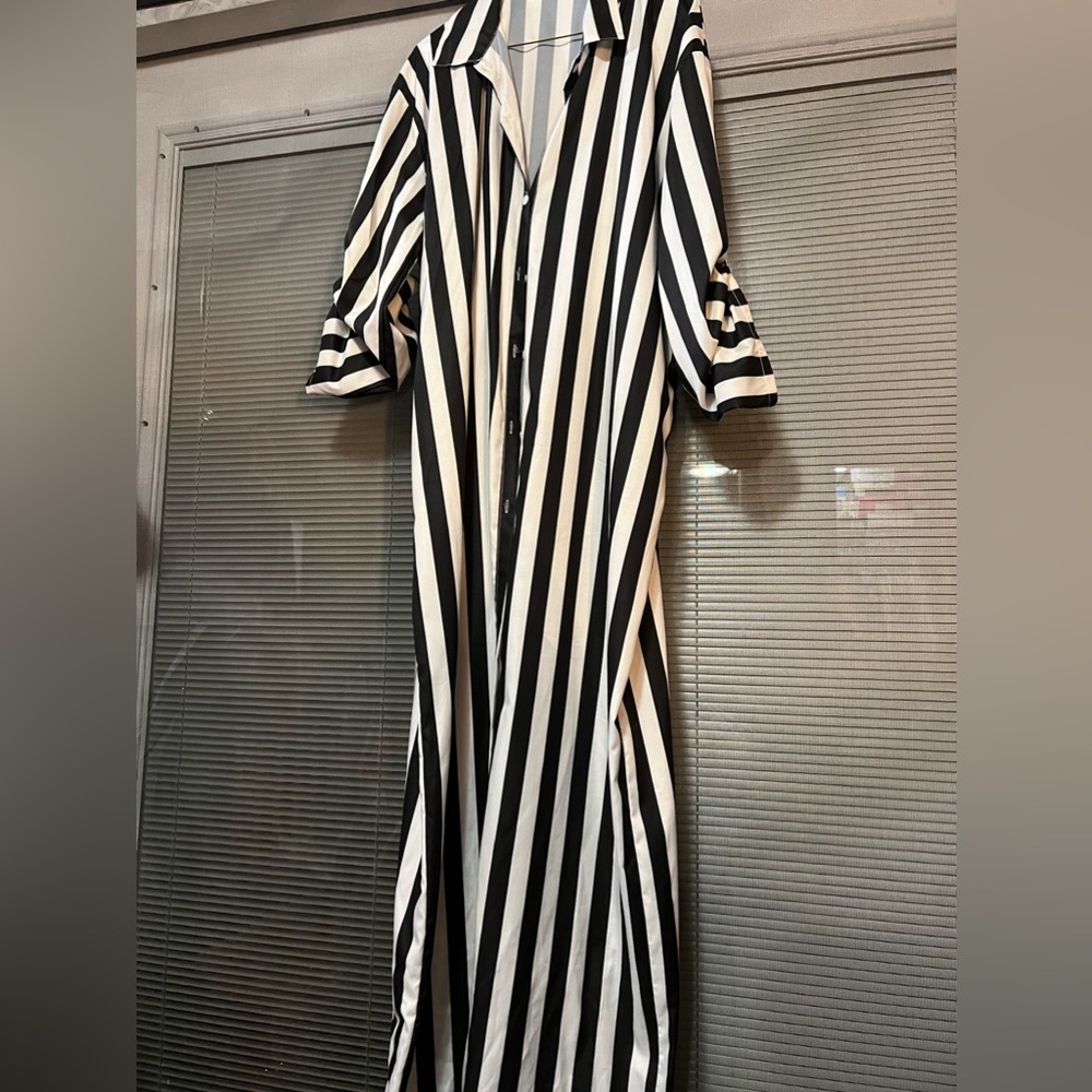 Extra Long Short Sleeve Dress